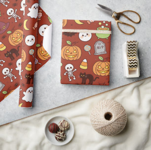 Süße gruselige Party-Geschenkverpackung, lustiger  Geschenkpapier