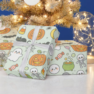 Süße gruselige Party-Geschenkverpackung, lustiger Geschenkpapier