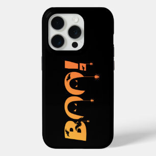 Süße gruselige Typografie mit Fledermäusen und Spi Case-Mate iPhone Hülle