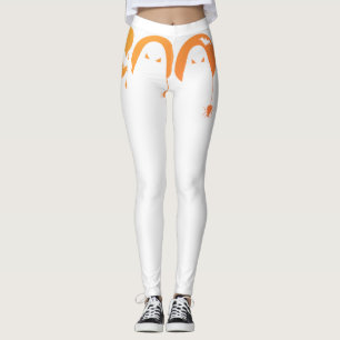 Süße gruselige Typografie mit Fledermäusen und Spi Leggings