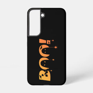 Süße gruselige Typografie mit Fledermäusen und Spi Samsung Galaxy Hülle