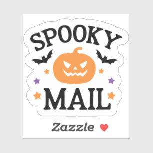 Süße Gruselpäckchen Halloween-Briefmarke Aufkleber
