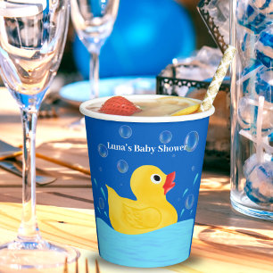 Süße Gummiente Blasen Baby-Party Pappbecher