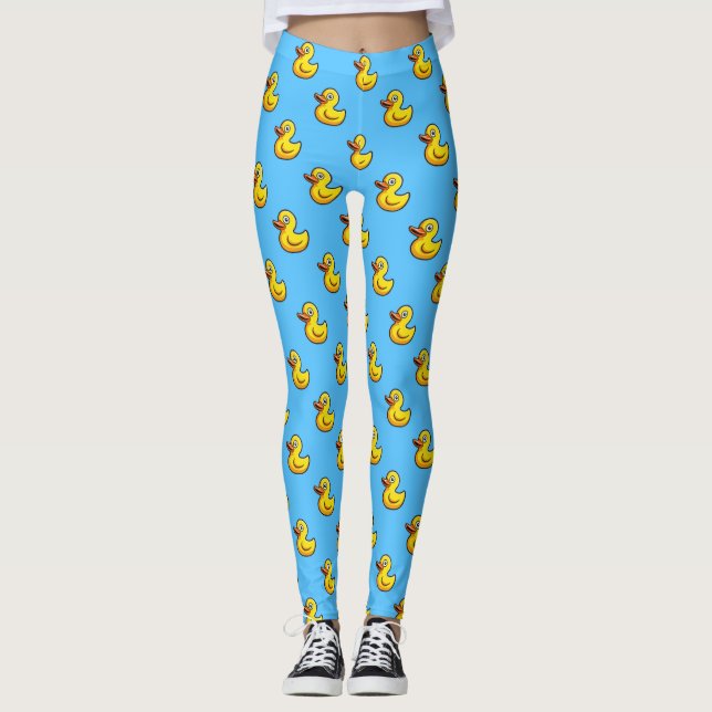 Süße Gummiente Leggings (Vorderseite)