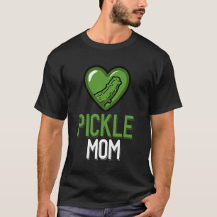 Süße Gurke Mama Gurke in Herz drin T-Shirt