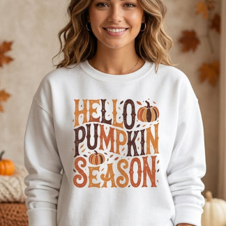 Süße Hallo Kürbis Saison Herbst Gemütlicher Herbst Sweatshirt