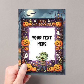 Süße Halloween-Acryleinladung #5 Acryleinladungen