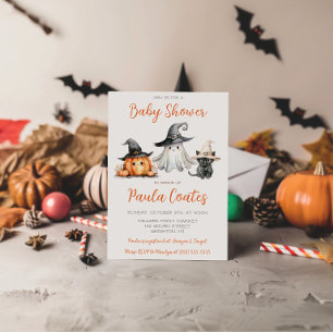 Süße Halloween-Babyparty Einladung