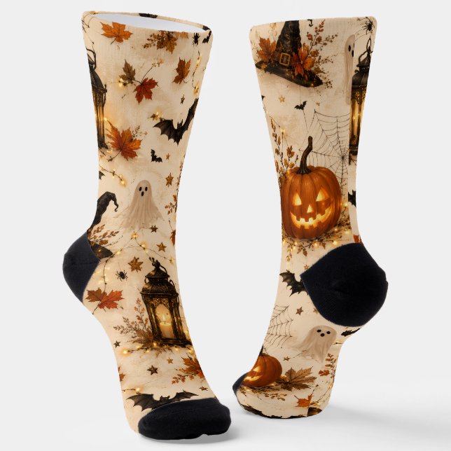 Süße Halloween-Crew-Socken Socken (Gewinkelt)