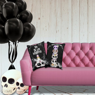 Süße Halloween-Día-de-los-Muertos-Totenkopf-Kissen Dekokissen