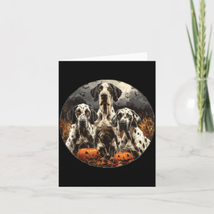 Süße Halloween Doggen Gruselpumpkin Karte
