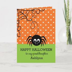 Süße Halloween Enkelin Karte