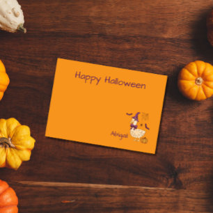 Süße Halloween-Gans Post-it Klebezettel