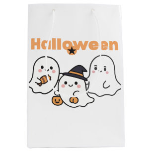 Süße Halloween-Geist-Geschenktüte Trick or Treat Mittlere Geschenktüte