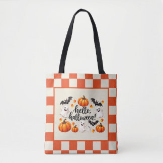 Süße Halloween-Geist-Kürbis-Tasche