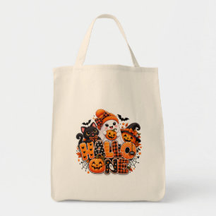Süße Halloween-Geist-Kürbis-Tasche – Frohes Hall Tragetasche