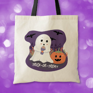 Süße Halloween-Geist-Trick-or-Treat-Tasche Tragetasche