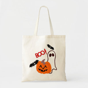 Süße Halloween-Geist- und Kürbis-Tragetasche  Tragetasche