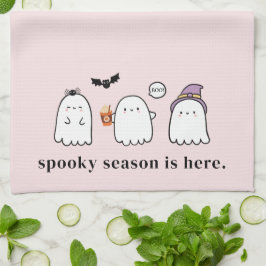 Süße Halloween-Geister Gruselige Saison Boo Rosa Geschirrtuch