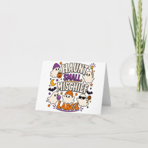 Süße Halloween-Geister Gruselige Saison Design Dankeskarte