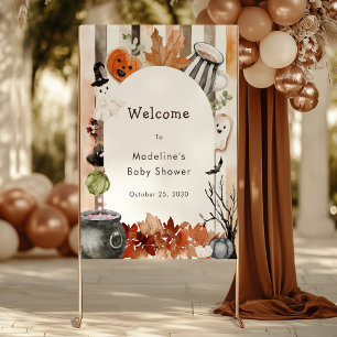 Süße Halloween-Geister-Kürbis-Baby-Party-Willkomme Poster