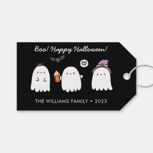 Süße Halloween-Geister Schwarze Favor-Behandlungen Geschenkanhänger