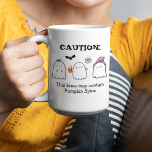Süße Halloween-Geister Spinne Kürbisgewürz Benutze Zweifarbige Tasse