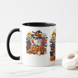 Süße Halloween-Geister-Tasse | Gruselige Vibes Tasse