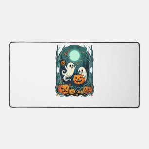 Süße Halloween-Geister und Jack O Lantern Wald (2 Schreibtischunterlage