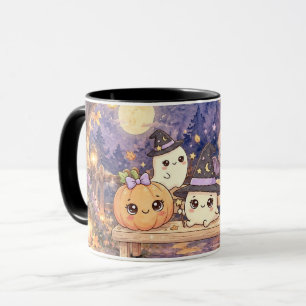 Süße Halloween-Geister und Kürbis-Tasse Tasse