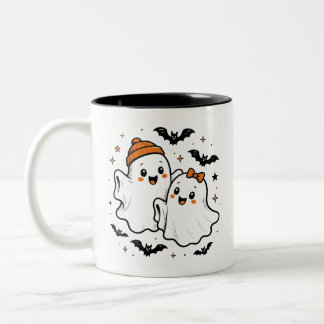 Süße Halloween-Geistermug | Spukige Kaffeetasse |