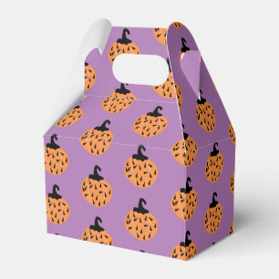 Süße Halloween-Geometrie-Konfetti-Kürbis Geschenkschachtel