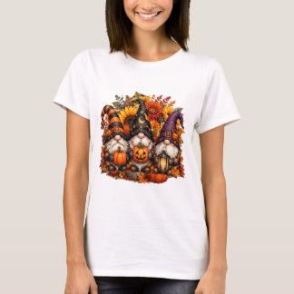 Süße Halloween-Gnom-Trio-Kürbisse T-Shirt