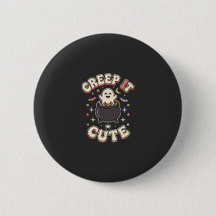 Süße Halloween Gruselige Vibes Button