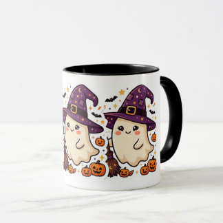 Süße Halloween-Hexen-Geist-Kürbis-Tasse Tasse