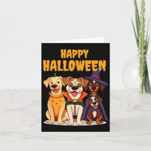 Süße Halloween-Hunde Funny - Einzigartiges Design Karte
