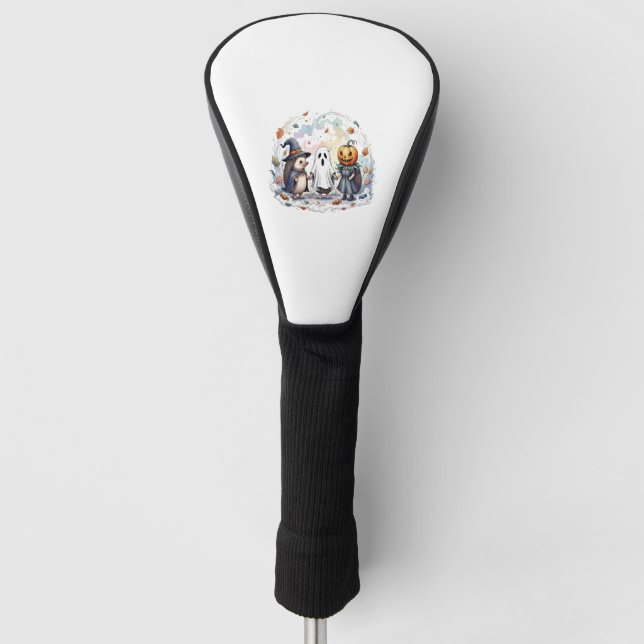 Süße Halloween-Igel-Verkleidung Golf Headcover (Vorderseite)