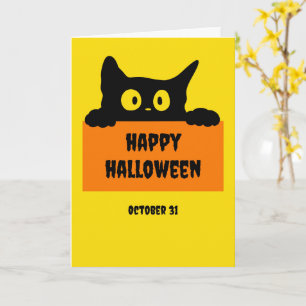 Süße Halloween-Karten Geister, Kürbisse Karte