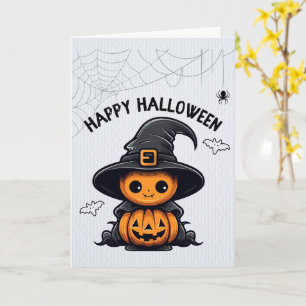 Süße Halloween-Karten Geister, Kürbisse Karte