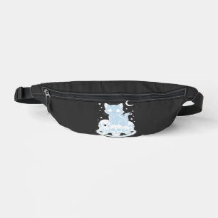 Süße Halloween-Kätzchen-Katze gothic Ästhetik Esse Bauchtasche