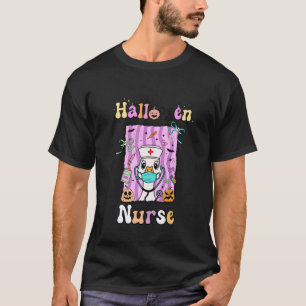 Süße Halloween-Krankenschwester-Gans-Pastell-Mediz T-Shirt