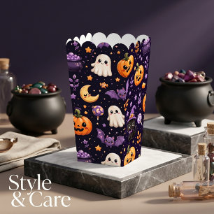 Süße Halloween-Kürbis-Geist-Katze-Fledermaus-Kunst Geschenkschachtel