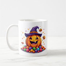 Süße Halloween-Kürbis-Süßigkeiten-Tasse Kaffeetasse