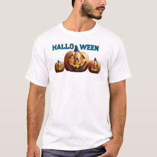 Süße Halloween lächelnde Kürbisse T-Shirt