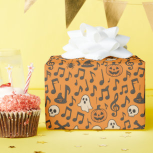 Süße Halloween-Musik-Verpackungspapier Geschenkpapier
