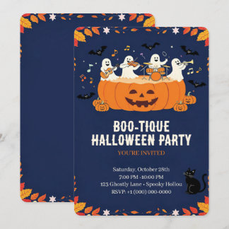 Süße Halloween-Party Einladung