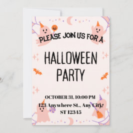Süße Halloween-Party-Einladung Save The Date