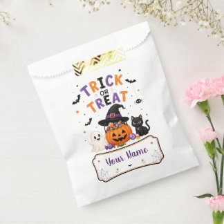 Süße Halloween-Party mit Trick oder Treat Geschenktütchen