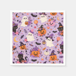 Süße Halloween-Quadrattücher Serviette