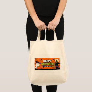 Süße Halloween-Süßigkeiten-Tüten-Oberseite – Frohe Tragetasche